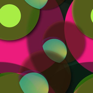 Daire saydam arka plan - eğilim seamless modeli.