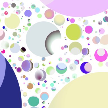 Daire saydam arka plan - eğilim seamless modeli.