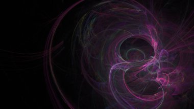 Fantezi kaotik renkli fraktal desen. Soyut Fraktal şekiller. 3D render resimde arka plan veya duvar kağıdı.