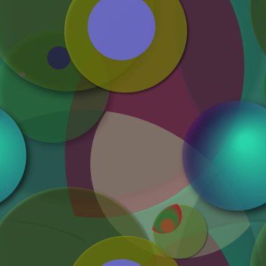 Daire saydam arka plan - eğilim seamless modeli.