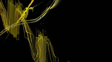 Fantezi kaotik renkli fraktal desen. Soyut Fraktal şekiller. 3D render resimde arka plan veya duvar kağıdı.