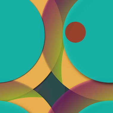 Daire saydam arka plan - eğilim seamless modeli.