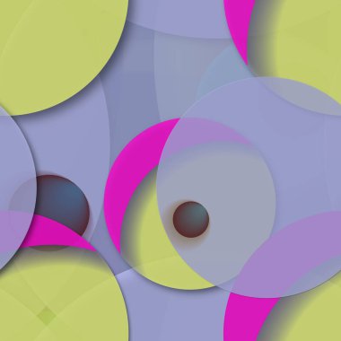 Daire saydam arka plan - eğilim seamless modeli.