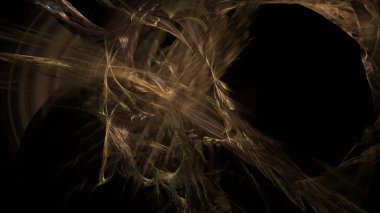 Fantezi kaotik renkli fraktal desen. Soyut Fraktal şekiller. 3D render resimde arka plan veya duvar kağıdı.