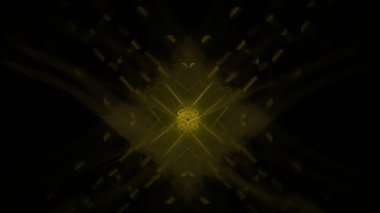 Fantezi kaotik renkli fraktal desen. Soyut Fraktal şekiller. 3D render resimde arka plan veya duvar kağıdı.