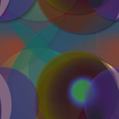 Daire saydam arka plan - eğilim seamless modeli.