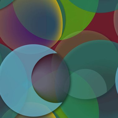 Daire saydam arka plan - eğilim seamless modeli.