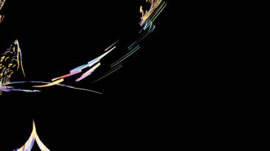 Fantezi kaotik renkli fraktal desen. Soyut Fraktal şekiller. 3D render resimde arka plan veya duvar kağıdı.