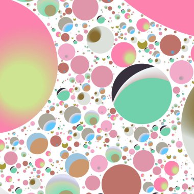 Daire saydam arka plan - eğilim seamless modeli.