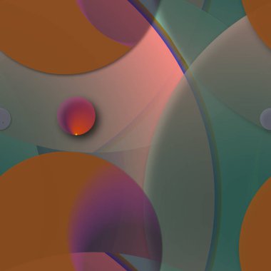 Daire saydam arka plan - eğilim seamless modeli.