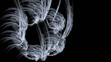 Fantezi kaotik renkli fraktal desen. Soyut Fraktal şekiller. 3D render resimde arka plan veya duvar kağıdı.