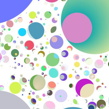 Daire saydam arka plan - eğilim seamless modeli.