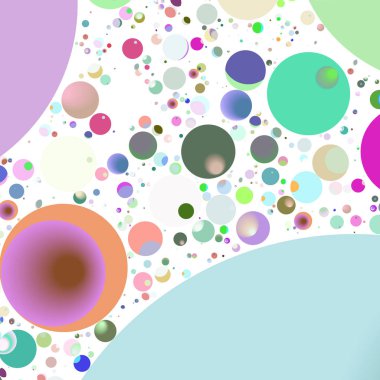 Daire saydam arka plan - eğilim seamless modeli.