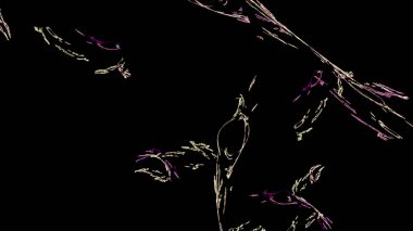 Fantezi kaotik renkli fraktal desen. Soyut Fraktal şekiller. 3D render resimde arka plan veya duvar kağıdı.