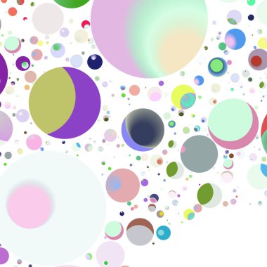 Daire saydam arka plan - eğilim seamless modeli.