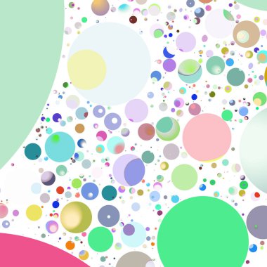 Daire saydam arka plan - eğilim seamless modeli.