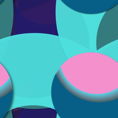 Daire saydam arka plan - eğilim seamless modeli.