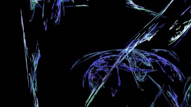 Fantezi kaotik renkli fraktal desen. Soyut Fraktal şekiller. 3D render resimde arka plan veya duvar kağıdı.