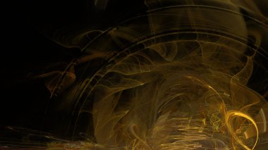 Fantezi kaotik renkli fraktal desen. Soyut Fraktal şekiller. 3D render resimde arka plan veya duvar kağıdı.