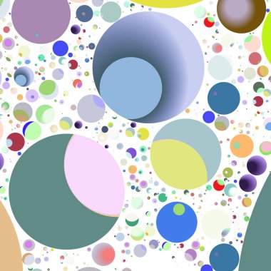 Daire saydam arka plan - eğilim seamless modeli.