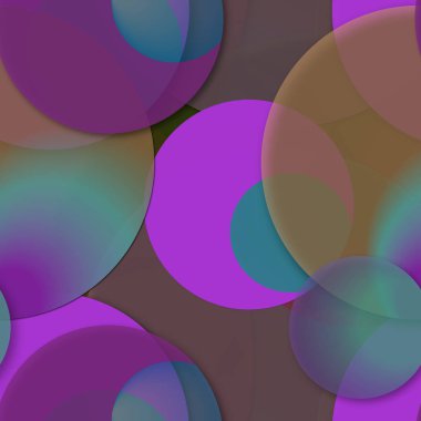 Daire saydam arka plan - eğilim seamless modeli.