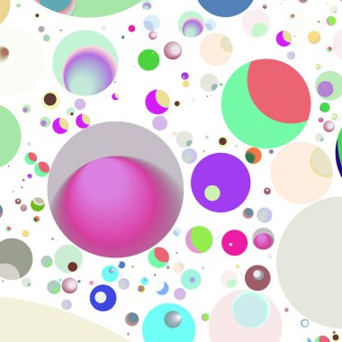 Daire saydam arka plan - eğilim seamless modeli.