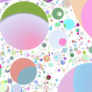 Daire saydam arka plan - eğilim seamless modeli.