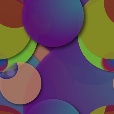 Daire saydam arka plan - eğilim seamless modeli.