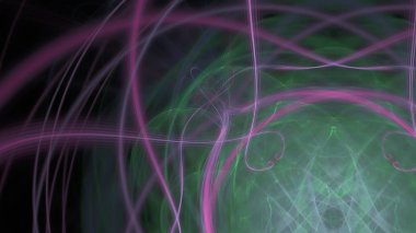 Fantezi kaotik renkli fraktal desen. Soyut Fraktal şekiller. 3D render resimde arka plan veya duvar kağıdı.