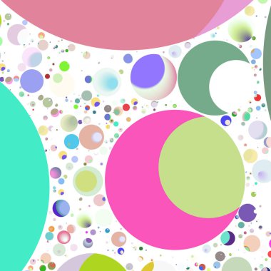 Daire saydam arka plan - eğilim seamless modeli.