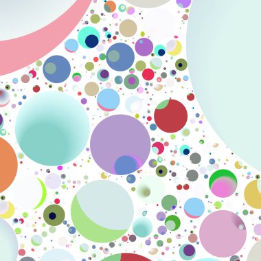 Daire saydam arka plan - eğilim seamless modeli.