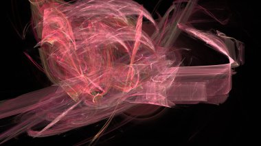 Fantezi kaotik renkli fraktal desen. Soyut Fraktal şekiller. 3D render resimde arka plan veya duvar kağıdı.