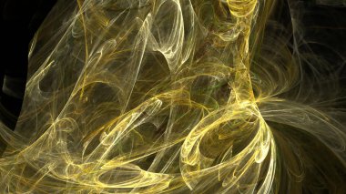 Fantezi kaotik renkli fraktal desen. Soyut Fraktal şekiller. 3D render resimde arka plan veya duvar kağıdı.