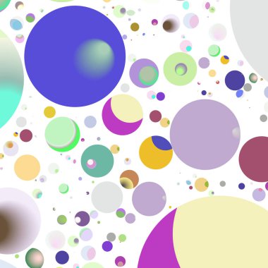 Daire saydam arka plan - eğilim seamless modeli.