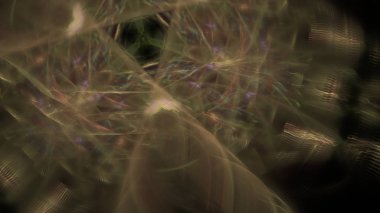 Fantezi kaotik renkli fraktal desen. Soyut Fraktal şekiller. 3D render resimde arka plan veya duvar kağıdı.