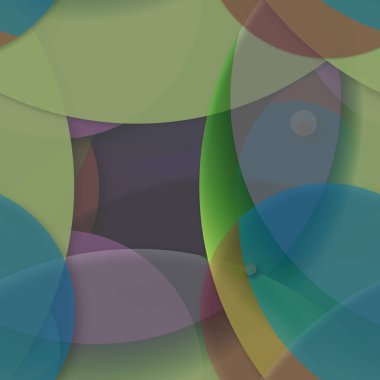 Daire saydam arka plan - eğilim seamless modeli.