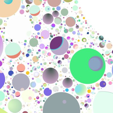 Daire saydam arka plan - eğilim seamless modeli.