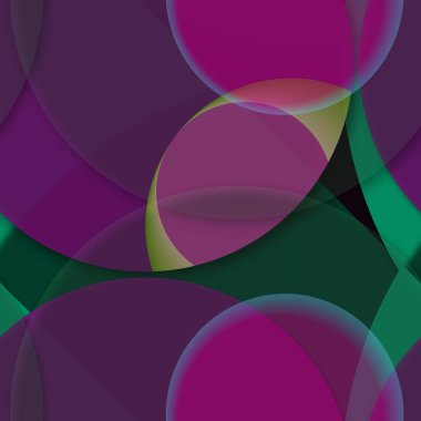 Daire saydam arka plan - eğilim seamless modeli.