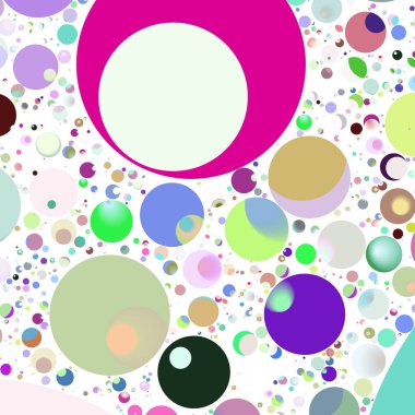 Daire saydam arka plan - eğilim seamless modeli.