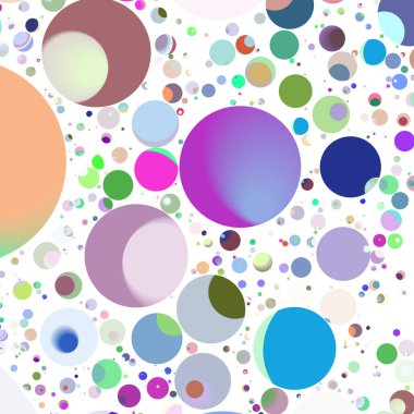 Daire saydam arka plan - eğilim seamless modeli.