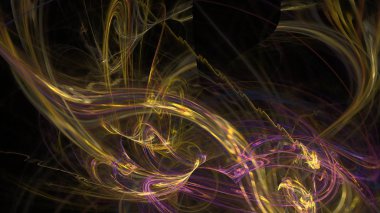 Fantezi kaotik renkli fraktal desen. Soyut Fraktal şekiller. 3D render resimde arka plan veya duvar kağıdı.