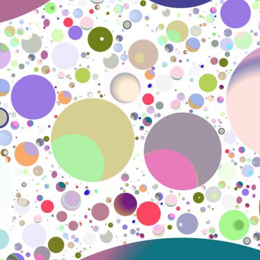 Daire saydam arka plan - eğilim seamless modeli.