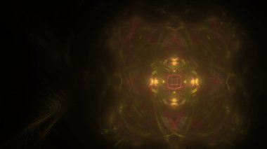 Fantezi kaotik renkli fraktal desen. Soyut Fraktal şekiller. 3D render resimde arka plan veya duvar kağıdı.