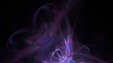 Fantezi kaotik renkli fraktal desen. Soyut Fraktal şekiller. 3D render resimde arka plan veya duvar kağıdı.