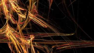 Fantezi kaotik renkli fraktal desen. Soyut Fraktal şekiller. 3D render resimde arka plan veya duvar kağıdı.