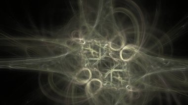 Fantezi kaotik renkli fraktal desen. Soyut Fraktal şekiller. 3D render resimde arka plan veya duvar kağıdı.