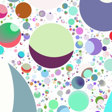 Daire saydam arka plan - eğilim seamless modeli.