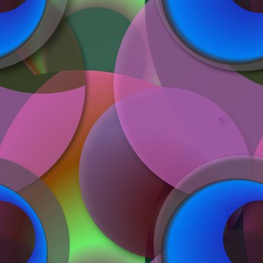 Daire saydam arka plan - eğilim seamless modeli.