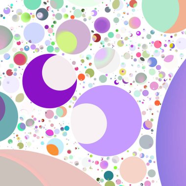 Daire saydam arka plan - eğilim seamless modeli.