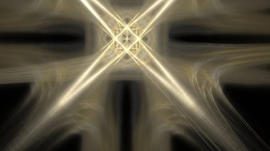 Fantezi kaotik renkli fraktal desen. Soyut Fraktal şekiller. 3D render resimde arka plan veya duvar kağıdı.